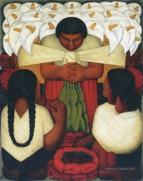  fleurs - festival de fleurs 1925 Diego Rivera